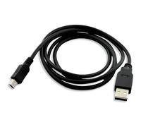 Câble Mini-USB - HIGH-TECH PLACE - Modèle 80 cm - Mini-USB vers USB - Noir - USB