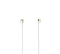 Câble modulaire, fiche mâle 6p4c - fiche mâle 6p4c, 10 m, blanc