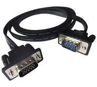 Câble Moniteur VGA Mâle à Mâle Plat, 3m Noir