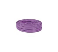 Dexlan - Câble en vrac - 100 m - 8 mm - S/FTP - CAT 7 - sans halogène, conducteurs massifs - violet, RAL 4005