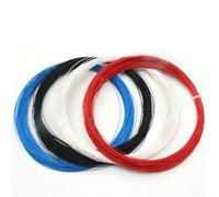 Câble monoconducteur PTFE 2 m, isolation FEP, plaqué argent, cuivre OFC haute pureté, for haut-parleur audio HiFi, ligne for casque(Red,30AWG 0.06mm)