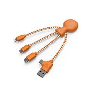 Câble Multi-Connecteurs USB Mr Bio Orange En Plastique Recyclé