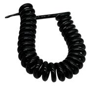 Câble multiconducteur enroulé bouclé 5m, fil électrique à 3 noyaux | Cordon à ressort en spirale rétractable 2,5 m extensible 0,5 m enroulé 14 17 20 24(17AWG)