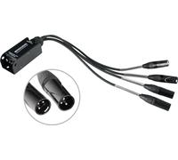 Cable Multicore Bloc 4x XLR Male 3-Pin vers RJ45 etherCON Cat DJ PA Audio Studio
