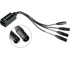 Cable Multicore Bloc 4x XLR Male 3-Pin vers RJ45 etherCON Cat DJ PA Audio Studio