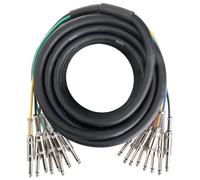 Cable Multicore Jack 6,3mm Audio DJ PA Scene Enregistrement 8 Connecteurs 10m
