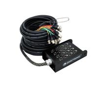 Câble multicore - Omnitronic XLR-XLR - 12 entrées - 4 sorties - Noir