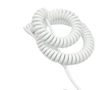 Câble multicœur en spirale Cordon de câble en spirale à ressort 8 noyaux, 5 mètres, extensible, plusieurs tailles, PU, cuivre pur(0.1mm2 28AWG)