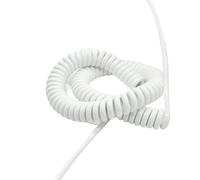 Câble multicœur en spirale noyaux multiples extérieurs d'unité centrale du bout droit 5m de câble en spirale de ressort de 0.1mm2 28AWG(2 Cores)