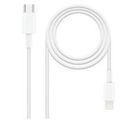 Câble Nanocable Usb C vers Lightning 1 M Blanc Blanc One Size