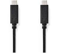 Nedis Câble USB-C CCGB64700BK10 24 broches mâle-mâle USB 3.1 Gen1 1 m Noir