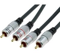 Cable noir RCAx2 0.6m