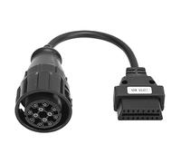 Câble OBD2 MAN 12Pin vers 16Pin, adaptateur OBD2 professionnel durable pour remplacement de voiture automobile pour DELPHI