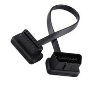 Câble OBD2 pour voiture, adaptateur de diagnostic, rallonge de fiche, câble ruban pour sport, lumières LED, feux stop, scanner OBDII (30 cm)