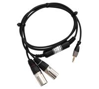 Cable Oppresseur Fil Connecteur XLR Male Jack 3,5mm DJ PA 1,5m Noise Eliminator