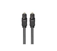 Cable optique audio - cable toslink pour dvd, ps4, xbox, lecteur blu ray, wii, ampli, barre de son, freebox, home cinema etc. (2m)