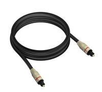 Câble Optique Audio Numérique Connecteur Toslink Flux lumineux 2m LinQ - Noir