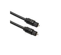 Câble Optique Audio TOSLINK 1M, Fibre Optique Toslink Compatible avec PS4/3, Xbox One, Wii, Canal Sat HD, TVs HD, DVD, Blu-Rays, Amp AV