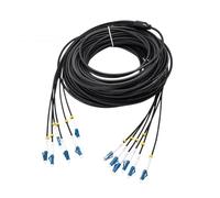 Câble optique blindé TPU, LC UPC, SC UPC, cordon de raccordement souple, monomode, 2/4/6/8 conducteurs, avec gaine de protection, 60 m, 80 m, 100 m, 120 m(4-core 4LC-4LC 120m)