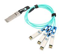 Câble Optique Haute Vitesse QSFP28 vers 4 SFP28 100G, Puces Hautes Performances, Distance de Transmission de 1 M, Signaux Rapides et Stables, Câble Optique Actif AOC pour Une Compatibilité Étendue