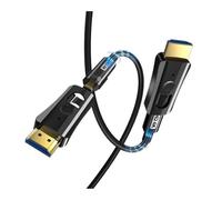 Câble Optique HDMI Double Tête Micro Adaptateur Détachable TV 8K @ 60Hz 4K 120Hz HDR EARC Compatible For HDTV Xbox PS5(4K 2.0 Version,20m)