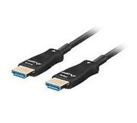 Câble optique HDMI LANBERG - CA-HDMI-30FB-0200-BK - 20 m - Noir