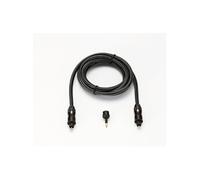 D2 Diffusion Câble optique Toslink Mâle/Mâle 1,5 m HG - plaqués or, tressé, avec adaptateur