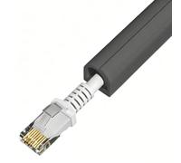 Cable Organizer 0.4x0.4in Side Opening Cord Covers for Wires on Wall PVC One Cord wire Hider for Home Office(Black,100cm/39in)