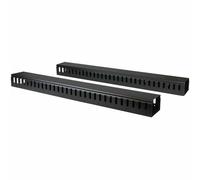 StarTech Panneau de gestion de câbles 0U pour rack CMVER40UF 1,8 m conduit encoché noir