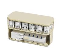 Cable Organizer Box - Clear Charger Cord Management Multifunctional Accessories Case, Transparent Desktop Sorter, Electronic Hardware Storage Bin | Desk Drawer Neat Container for Home