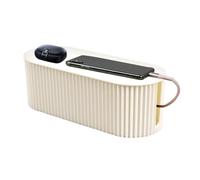Cable Organizer Box, Desktop Cord Management Holder, Power Strip Wire Storage Case 11.81x5.12x4.33 inches, Extension Hider Container, Clutter-Free Cable Cover for Home, Computer Desk, Study Area