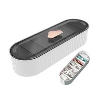 Cable Organizer Box, Electronics Management Case, Storage Organizer, 7 Compartments, Large Capacity, Durable Material, Compact Design, Easy Access, Perfect for Earphones, Pins, Earbuds, Chargers