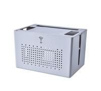 Cable Organizer Box | Save Space Removable Dustproof Router Hider, Double-Layer Setting Wires Garage Storage & Organisation Holder for Home, Desk, TV, Computer, Cables