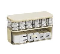 Cable Organizer, Cord Storage, 9.06in Wire Case, Clear Design, Sectioned Compartments for Desk Setup, Drawer Space, Charger Management, Home Office, Tech Accessories, Clutter Control