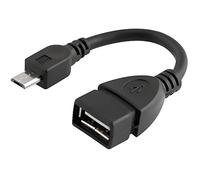 Câble OTG - INECK® - Adaptateur USB 2.0 - Micro USB Male vers USB Femelle - Compatible Tablettes et Smartphones