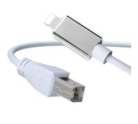 Câble OTG USB Type B vers appareil avec port Lightning - 150 cm - Compatible instruments MIDI, audio USB