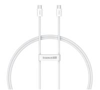 Câble (P10365200211-00) Type-C Vers Type-C, 30w, 1m Baseus White