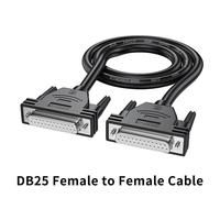 Câble parallèle mâle vers femelle DB25 pour imprimante laser,convertisseur à broches,rallonge, - Type female to female-0.5M 1.6feet