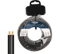 Câble parallèle plat EDM 28711 noir 5 m 2 x 0,75 mm