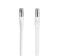 Câble passe-fenêtre - HAMA 00305110 - Fiche F femelle - Câble plat résistant - Compatible numérique