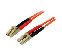 StarTech.com Câble fibre optique duplex multimode LC LC à 2 m - Cordon / jarretière fibre optique OM2 (50/125) - Orange