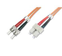 Câble patch à fibres optiques DIGITUS 2 x ST SC Duplex OM2 1,0 m