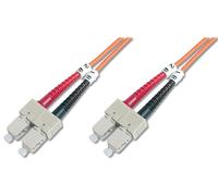 Câble patch à fibres optiques SC Duplex SC Duplex OM2 DIGITUS 10,0 m