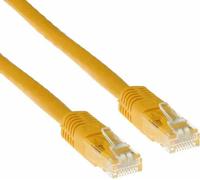 Câble patch ACT U/UTP, CAT 6, RJ-45 - RJ-45, 0,5 m, conducteurs en cuivre, jaune, paquet en vrac