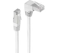 Câble patch cat 6 S/FTP PIMF angle droit blanc 20m