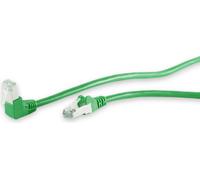Câble patch cat 6 S/FTP PIMF angle droit vert 1m