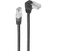 Câble patch cat 6 S/FTP PIMF droit-angle 3m