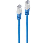 Câble patch cat 6 S/FTP PIMF sans halogène bleu 15m