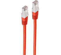 Câble patch cat 6 S/FTP PIMF sans halogène rouge 0,25m