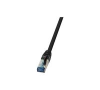 Câble Patch, Cat.6A, S/FTP, 40 m, noir, PUR
